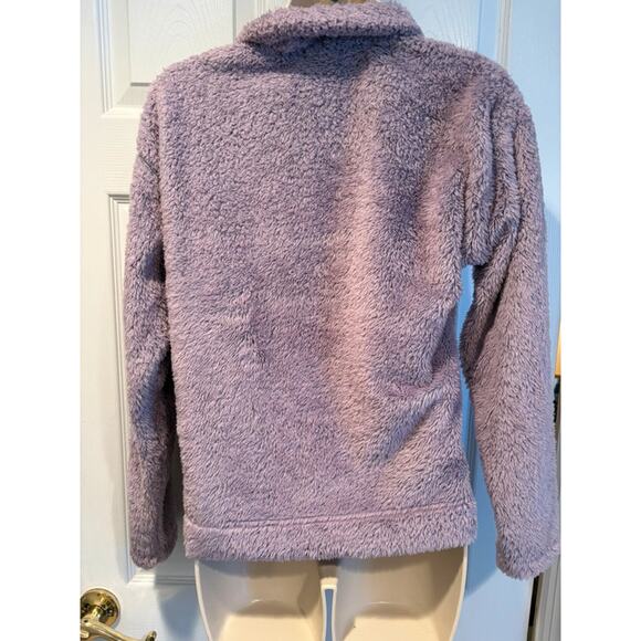 The North Face Plush Fleece Pullover XS Lavender Purple 1/4 Zip Jacket NF0A3YSP - Picture 2 of 11